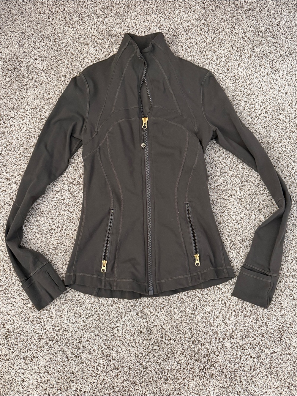 lululemon athletica Define Full-Zip Sculpting Jacket with Gold Hardware